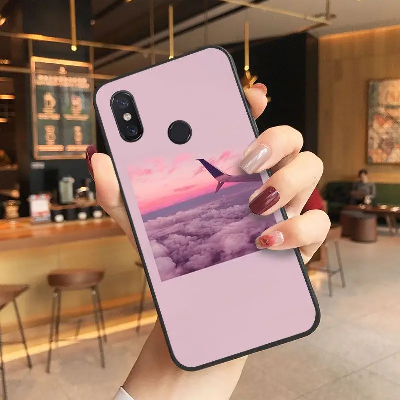 

Vintage Pink Aesthetics songs lyrics Black Phone Cover For Xiaomi Mi 6 6plus 8 8SE 9 9SE 6X Note2 Note3 Coque Shell Coque Shell