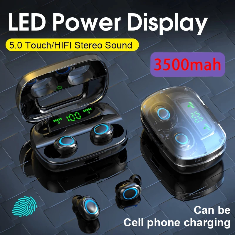 

TWS-стереонаушники S11 с поддержкой Bluetooth, 3500 мАч