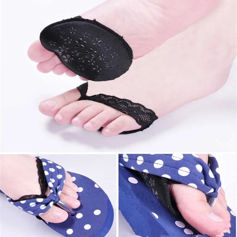 

2pcs=1Pair Forefoot Insole Arch Support High Heel Shoes Insoles Flatfoot Orthotics Anti Slip Half Yard Cushion Pad For Foot Tool