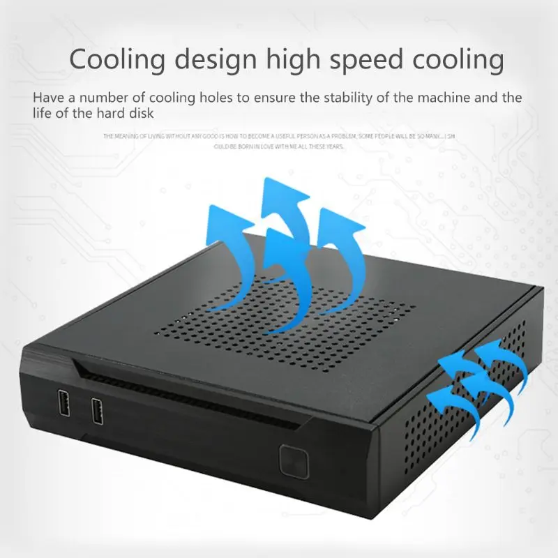 

QX01 Mini ITX Computer Case Usb2.0 2.5 Inch Hdd SSD Gaming PC Desktop Chassis B95C