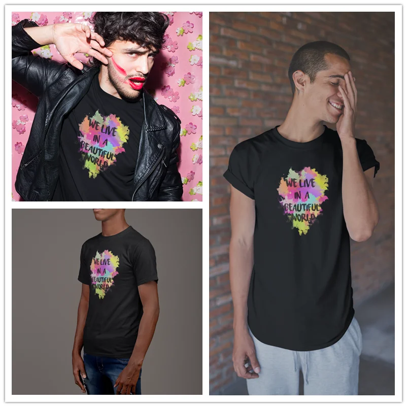 Coldplay футболка одежда мы живём в прекрасном мире акварельные Забавные футболки