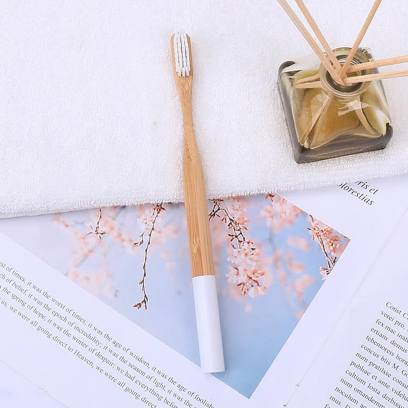 

6 PCS Eco Friendly Children Toothbrush Set Includ Bamboo Tube Toothbrush Case Portable Travel Tooth Brush Outdoor Sport Products