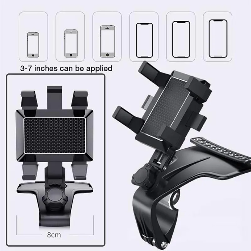 

3-7inch Phone Universal Car 360° Adjustable Clip Multifunction Rotation