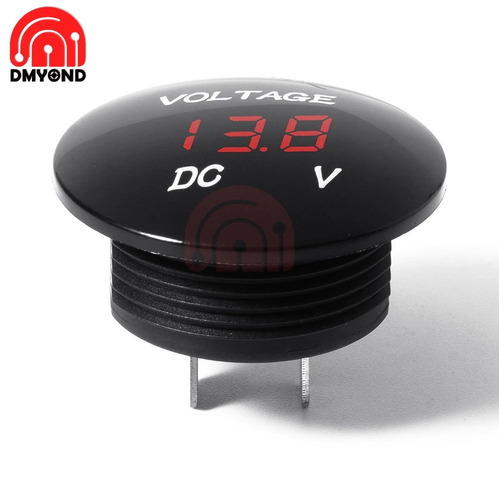 Водонепроницаемый DC 5 V-48 V автомобиль мотоцикл светодиодный Панель цифровой вольт Напряжение метр Дисплей вольтметр 12V 24V 36V