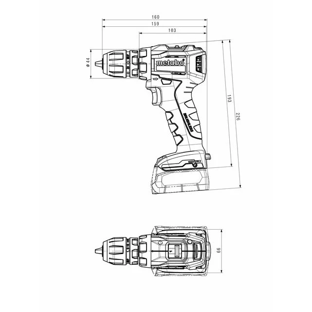 Электроинструмент Metabo PowerMaxx BS 12 BL Q 4.0Ач х2 LiHD кейс | Инструменты