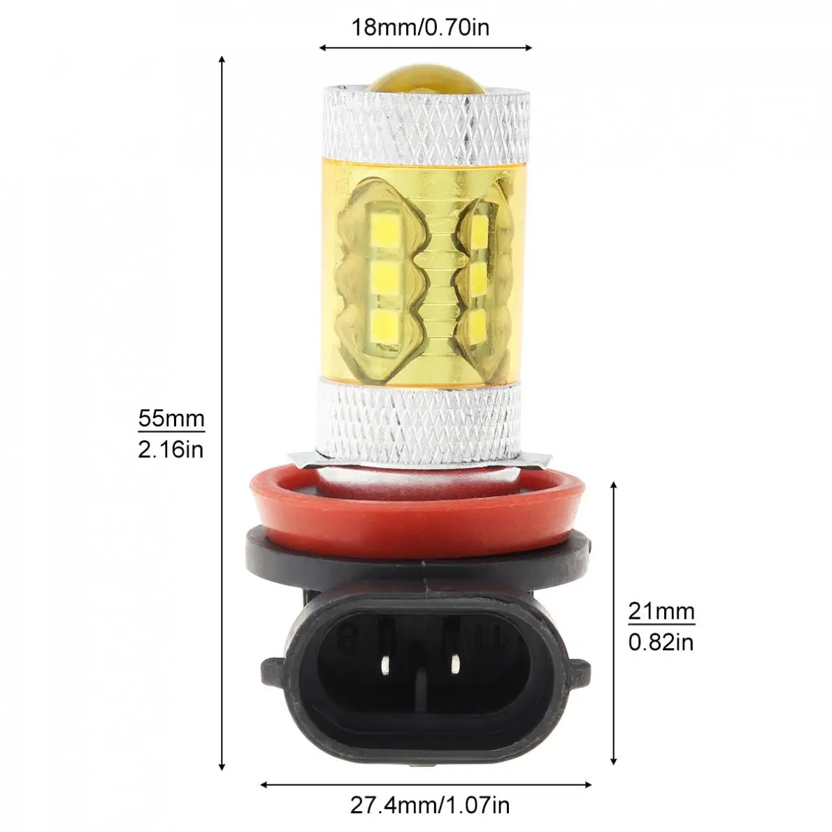 2 шт./лот 80 Вт Высокая мощность авто светодиодные противотуманные фары H8 H11 4300K