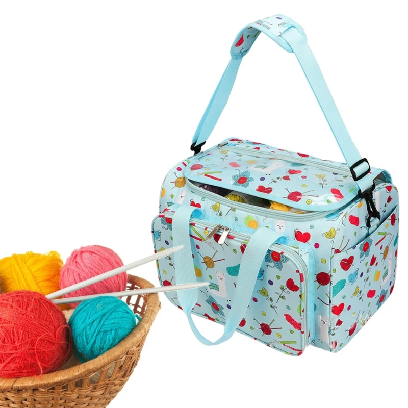 

DIY Yarn Storage Bag Travel Knitting Tote Bag Thread Crochet Tools Organizer Bag Dropshipping