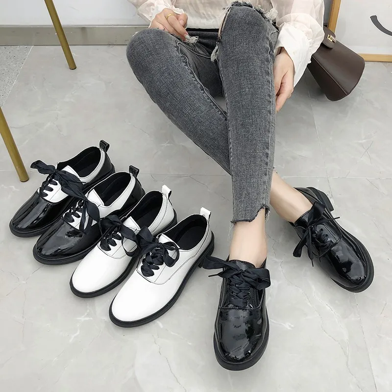 Обувь в ретро-стиле Женская обувь из искусственной кожи женская стильные женские