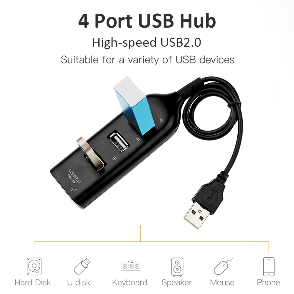 USB-разветвитель с 4 портами и поддержкой USB 2 0 | Компьютеры офис