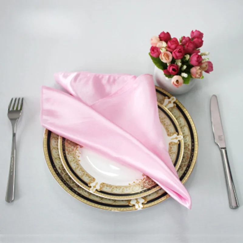 100 шт. атласные столовые салфетки 30 х30 см|napkin cloth|satin table napkinstable napkin |