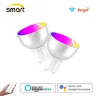 Умная Светодиодная лампа GU10 Base WiFi Spot светильник Multi color ed LED Dimmable 5W LED Home светильник ing RGBCW цветное Голосовое управление Alexa