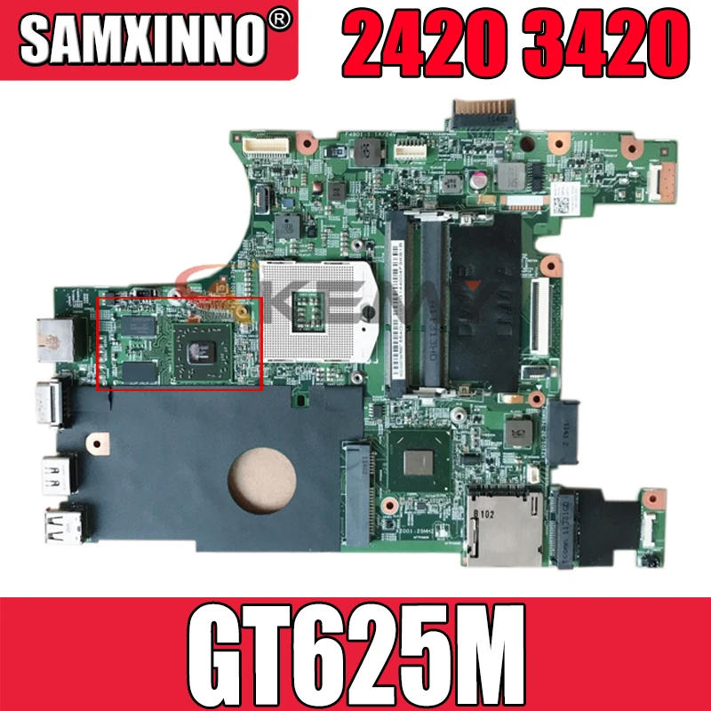 Оригинальная материнская плата для ноутбука DELL Inspiron 2420 3420 GT625M CN-0P7RC5 0P7RC5 11282-1 SLJ8F