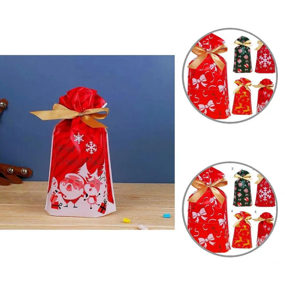

Special Gift Drawstring Bag Delicate Portable Excellent Workmanship Gift Bag Gift Bags Christmas Candy Bag 50Pcs