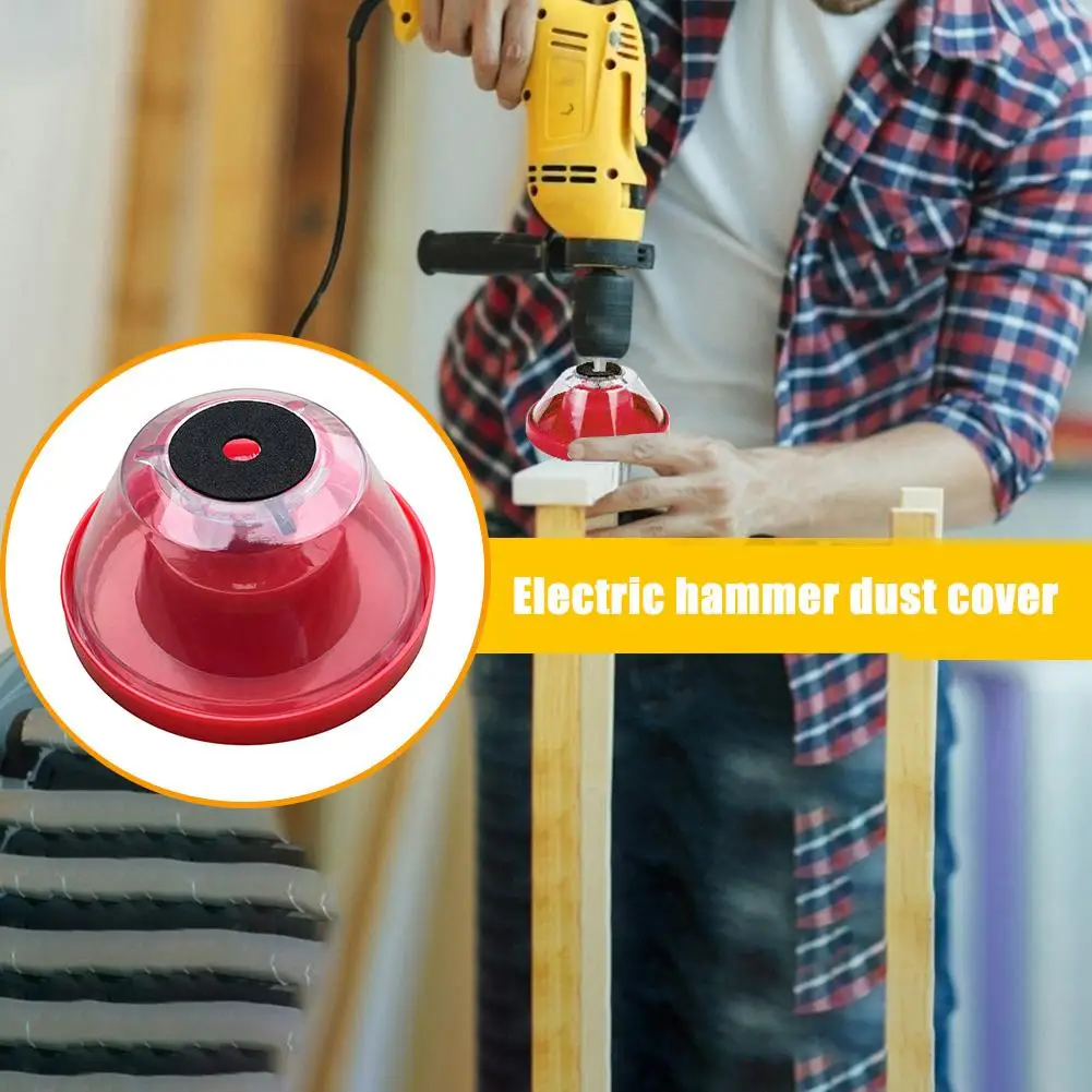 

Electric Hammer Drill Dust Collector Cover Power Must-Have Accessories Red