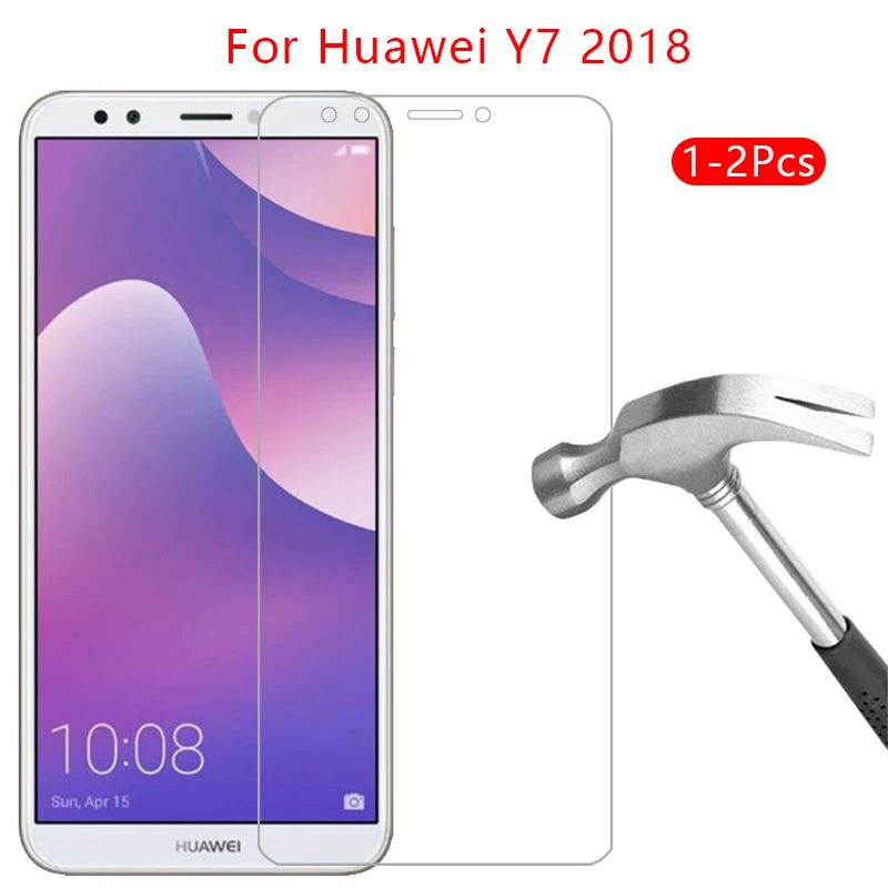 Защитное стекло для huawei y7 prime pro 2018 защита экрана закаленное y 7 7y y72018 y7prime y7pro пленка