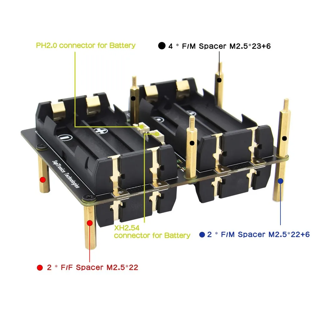 

Raspberry Pi 4 Model B UPS HAT Shields with Power Supply, X750 Power Management Expansion Board for Raspberry Pi 4B/3B+/3B/2B/A+