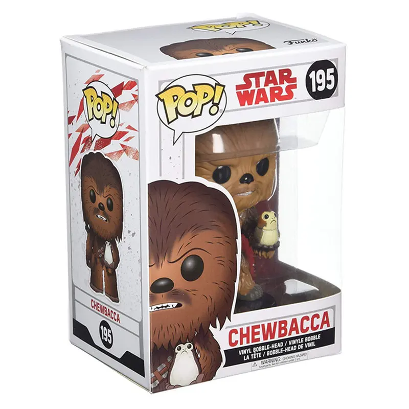Funko поп Звездные войны и PORG, Чубакка ПВХ фигурка Коллекционная модель игрушки для детей