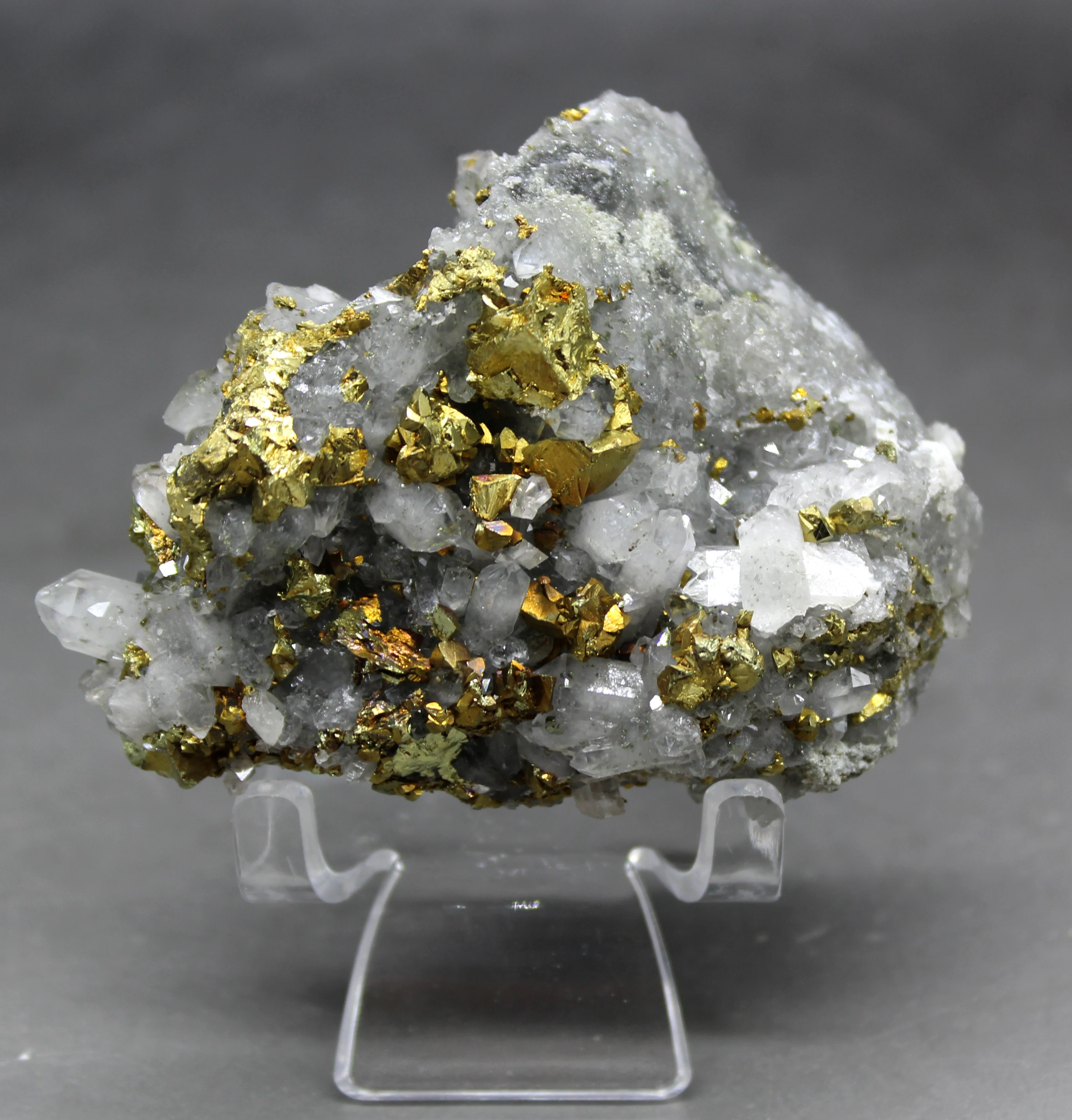 159 г натуральный Блестящий chalcopyrite и кристаллический симбиотический минеральный