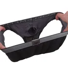 Трусы мужские, с U-образным вырезом и карманом для пениса, дышащие, сетчатые, 4XL