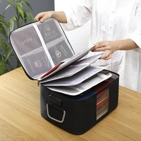 waterproof a4 documents storage bag mens business briefcase organizer large capacity waterproof office file folder accessories
