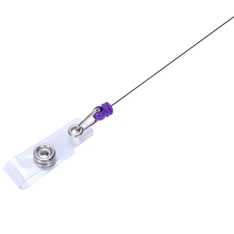 

1 pcs Badge Holder Retractable Reel YOYO Clip Snap Button ID Card Key