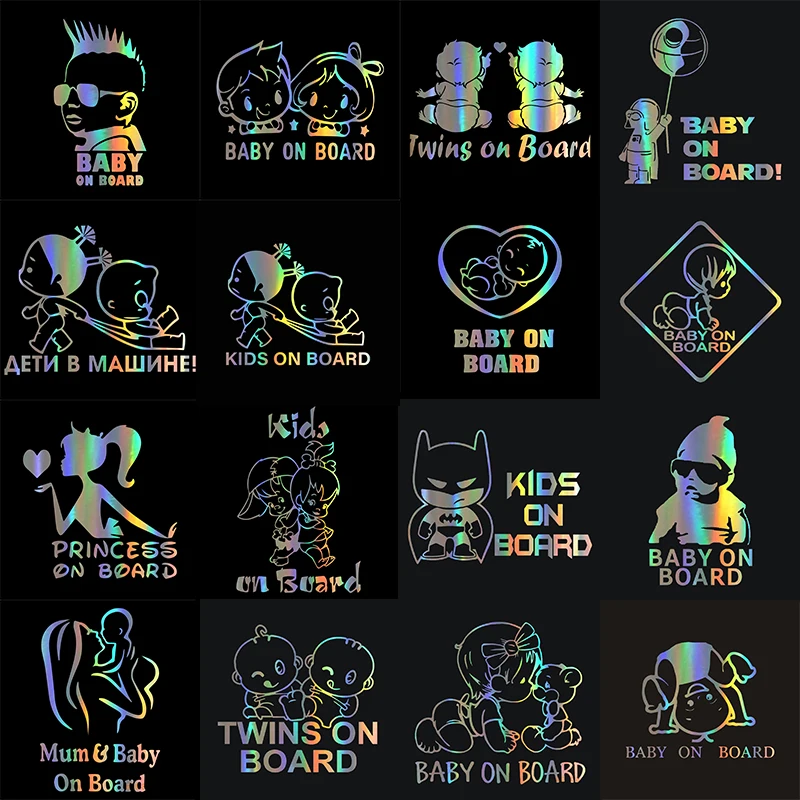 

Cute BABY ON BOARD Car Stickers Window Wall Door Motorcycle Car Decals and Stickers For Car Styling Auto Exterior Accessories