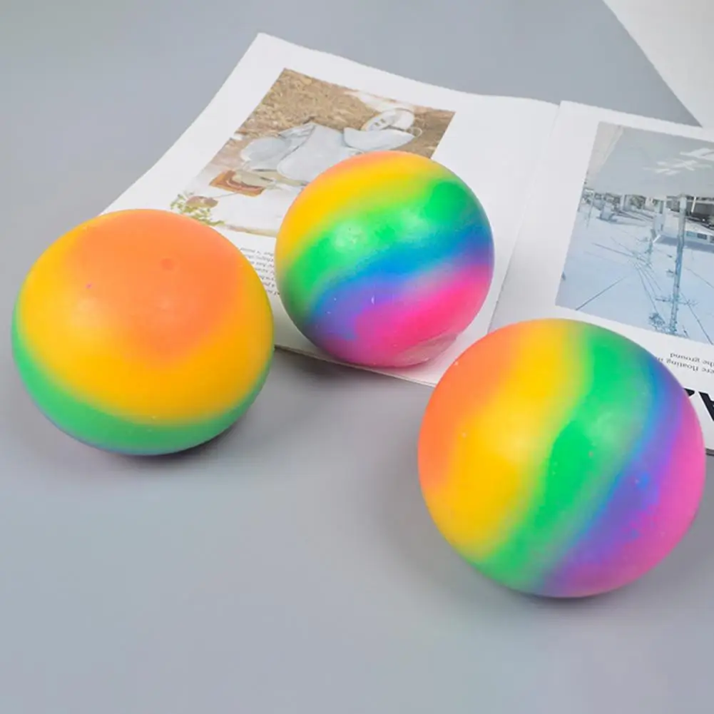 

TPR Colorful Vent Ball Rebound Pinch Squeezing Kids Adult Decompression Toy Gift Squeezing Ball Decompression Toy Gift Vent Ball