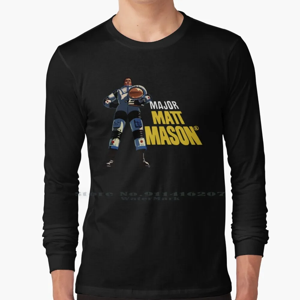 Major Matt Mason T Shirt 100% Pure Cotton Major Matt Mason Space Cannon Vintage Toy Retro The 60s Outer Moon Sun Astronaut