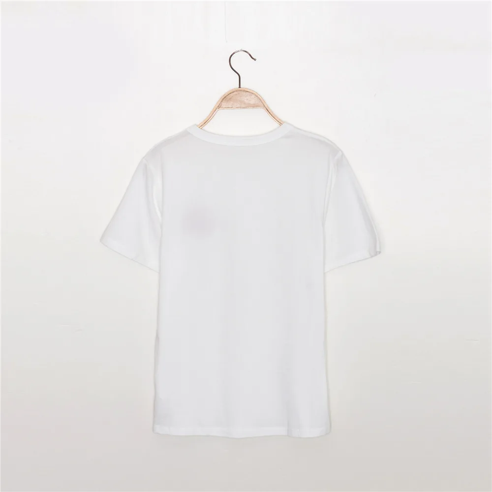 

Fox Embroidery T-shirt Women Summer 2021 Oversized Round Neck Cotton Fashion Tee Shirt Streetwear Woman Vintage T Shirt Clothes