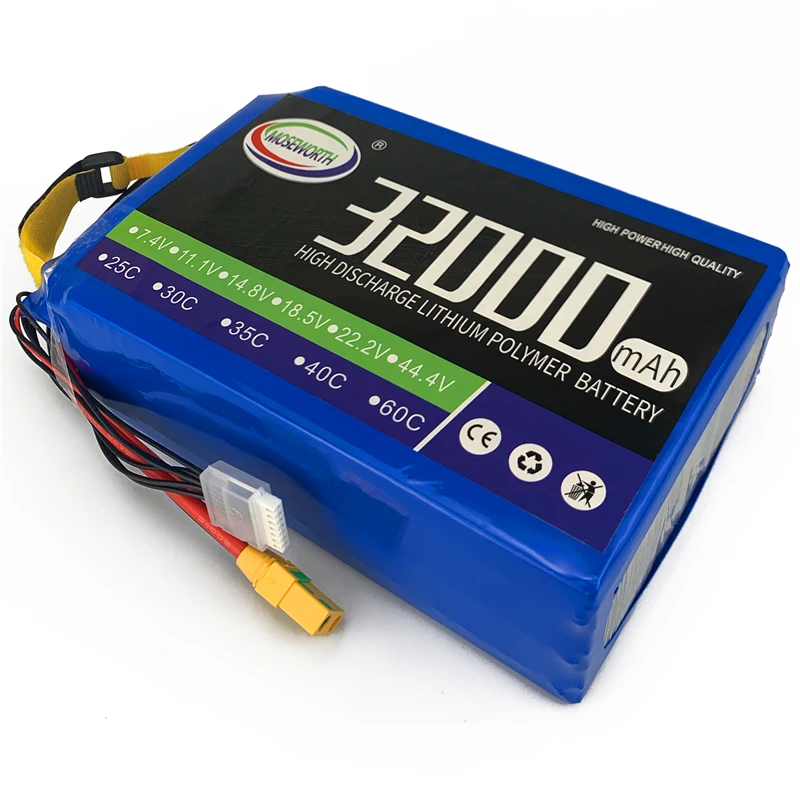 6S RC LiPo батарея 22 2 V 32000mAh 25C для вертолета самолета дрона мультиротора гексакоптера