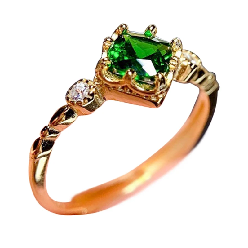 

кольцо Natural Green Crystal Rings Sterling Real Amethyst Quartz Gemstone Fine Jewelry Women Engagement Wedding Gift кольца