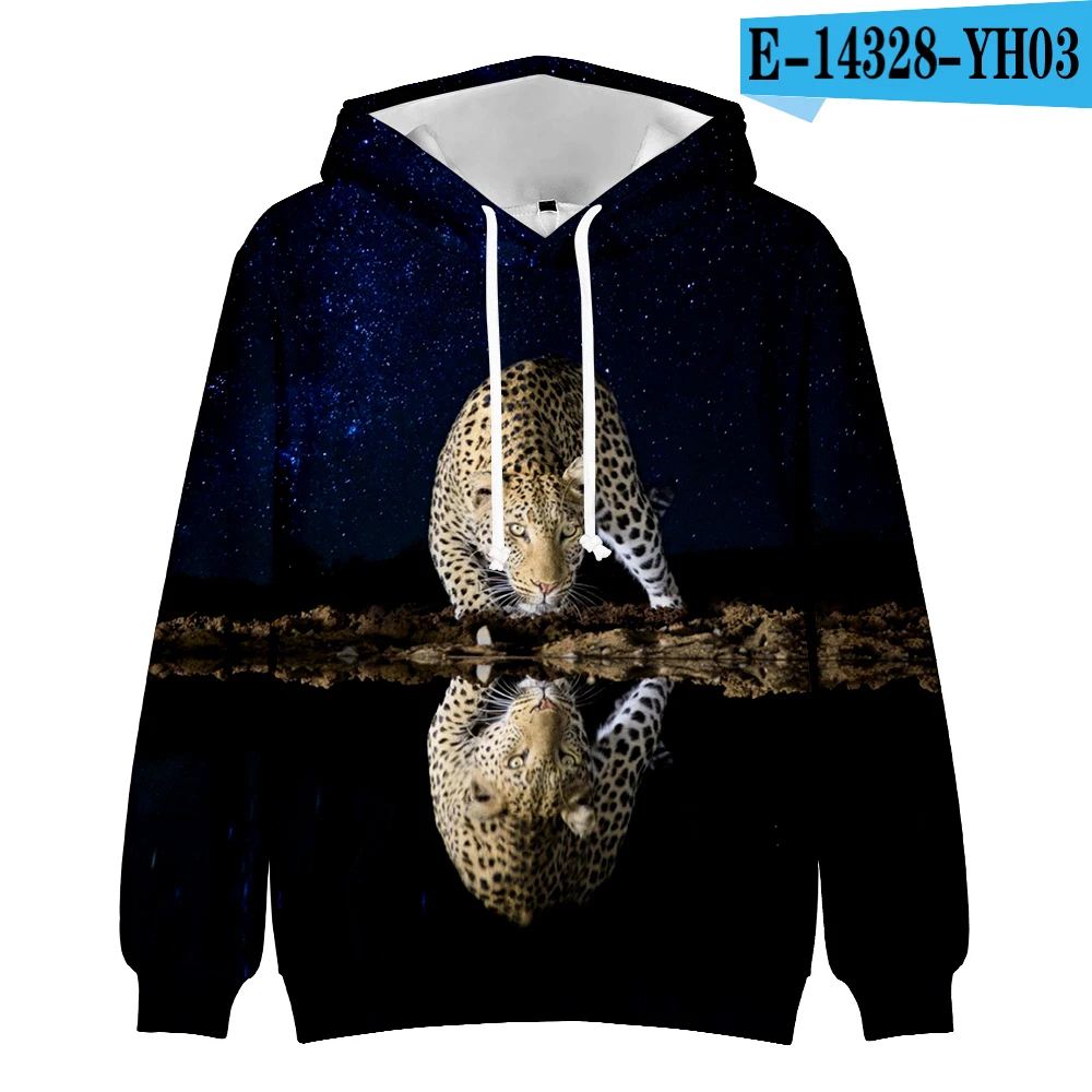 

Funny Kid's Cool Leopard 3D Men/Women Hoodies Popular Animal Harajuku Leopard 3D Print Hoody Pullovers Casual Kpop Clothes