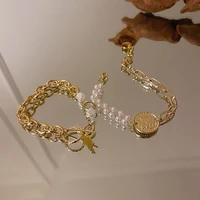 bracelet for women simple geometry pearl portrait bracelet fashion boutique bracelet jewelry accessories wholesale