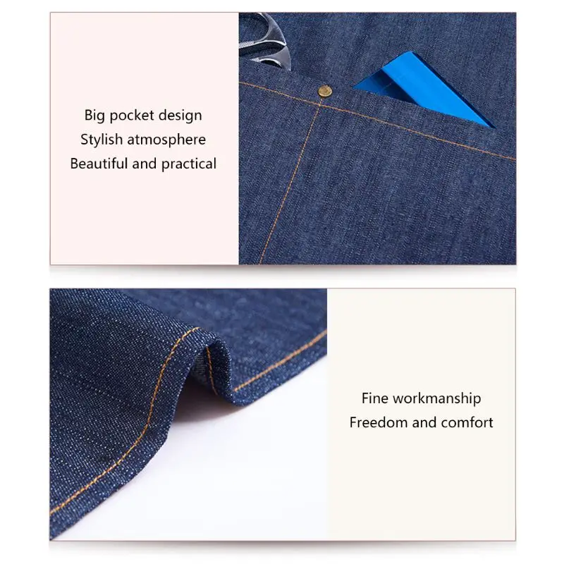 

Sleeveless Lace Men and Women Apron Home Kitchen Cooking Waterproof Oilproof Nail Beauty Workwear