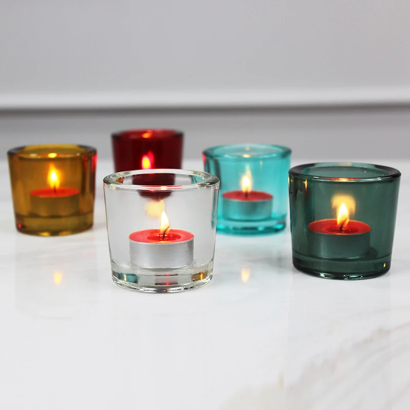 

Nordic Style Candle Holders Glasses Tealight Aesthetic Creative Candle Holders Stand Simple Mum Tutucu Outdoor Decor