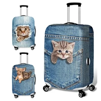 animal pattern travel luggage suitcase protective cover trolley luggage bag cover men women thick elastic case for suitcase