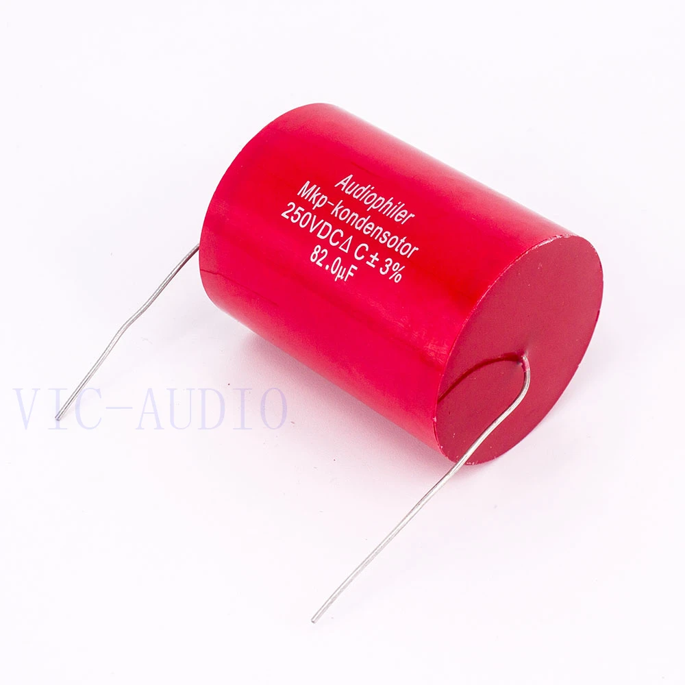Конденсатор Audiophiler Mkp конденсатор с алюминиевой крышкой 82 мкФ 250V DC 3% HI-FI Лихорадка