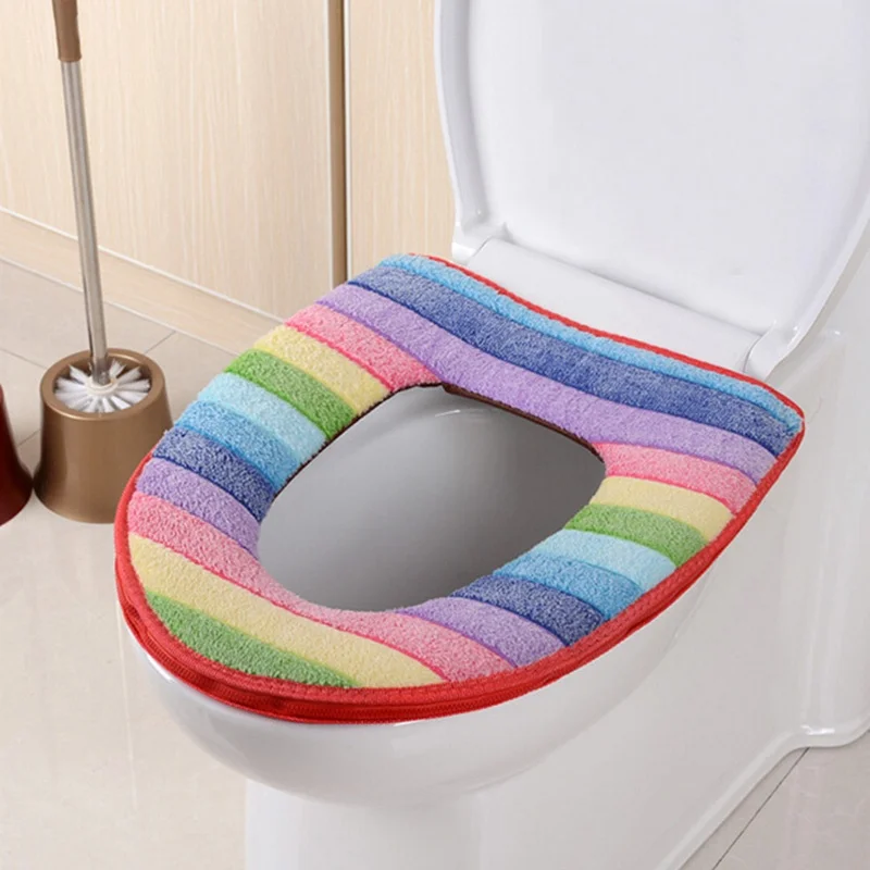 Мягкий моющийся чехол для унитаза пальто ванной крышка коврик защита теплый
