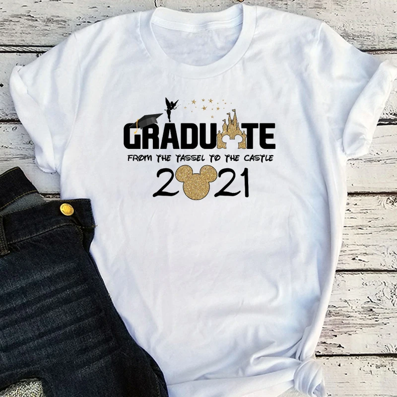 

Class of 2021 Tee From Tassel To The Castle Graduation Shirt 2021 Graduation Graphic Tees Graduate Clothes Women Aesthetic XXL