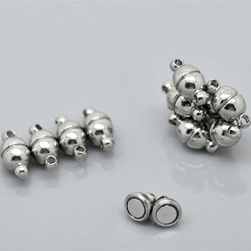 DoreenBeads 10 комплектов серебристых магнитных застежек 12x6 мм (4/8 дюйма x2/8 дюймов)|magnetic