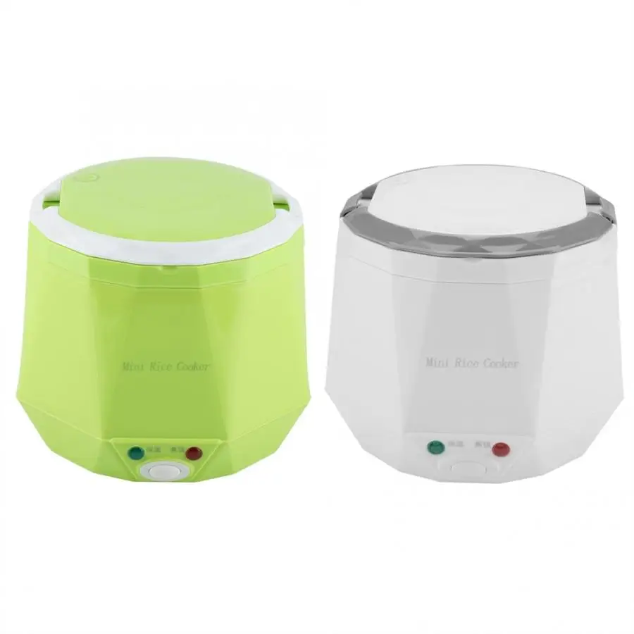 

Mini Rice Cooker 1.6L Electric Heating Lunch Box Portable Thermostat Food Steamer Multi Electric Cooker For Car Truck 12/24V