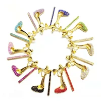 10pcs high heel shoe charms for women diy jewelry accessories s8
