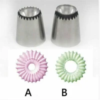 pastry nozzles stainless steel rose cream bakeware cupcake cake decorating fondant tools mold