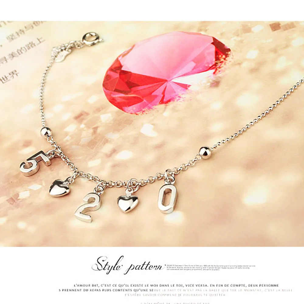 Модные украшения для ног девочек браслеты на ногу из стерлингового серебра 520