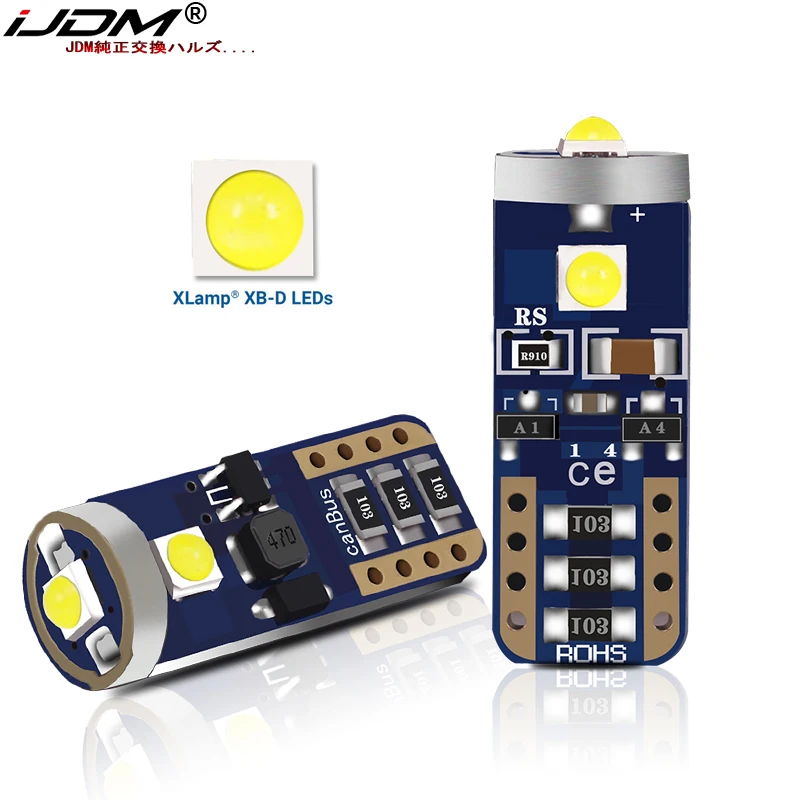 IJDM T10 W5W светодиодный WY5W 501 2825 168 высокое качество супер яркий купольный светильник