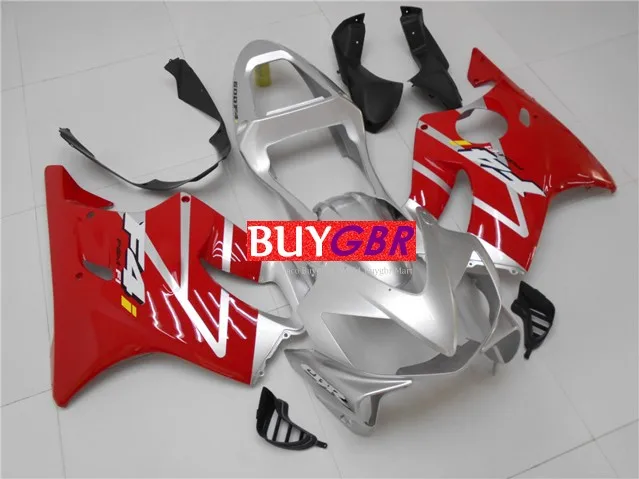Обтекатели для мотоцикла серебристо-красный обтекатель Honda CBR600RR F4i 2001 2002 01 02 03