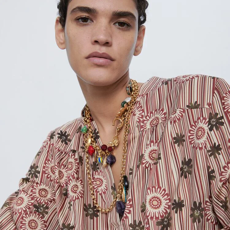 Модное ожерелье с большой цепочкой чокер для женщин и девушек ошейник в богемном