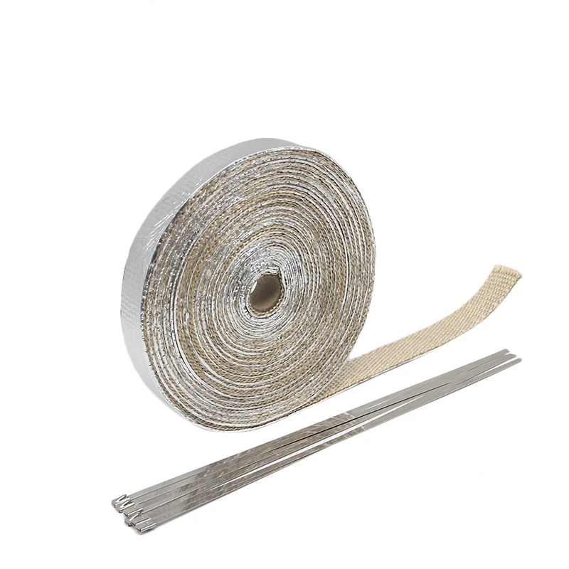 ZS MOTOS Тепловая выхлопная труба лента теплоизоляционная пленка огнеупорная ткань