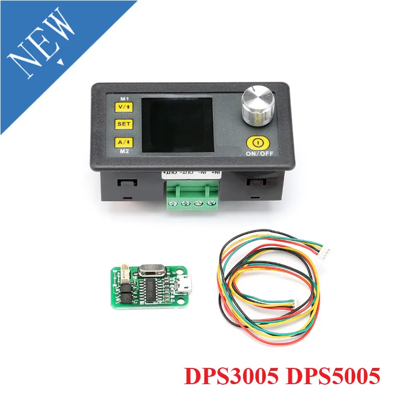 

Преобразователь напряжения DPS5005 DPS3005 USB с ЖК-дисплеем вольтметр с функцией связи Регулируемый Модуль питания постоянного тока 30 в 5 А 50 в 5 А