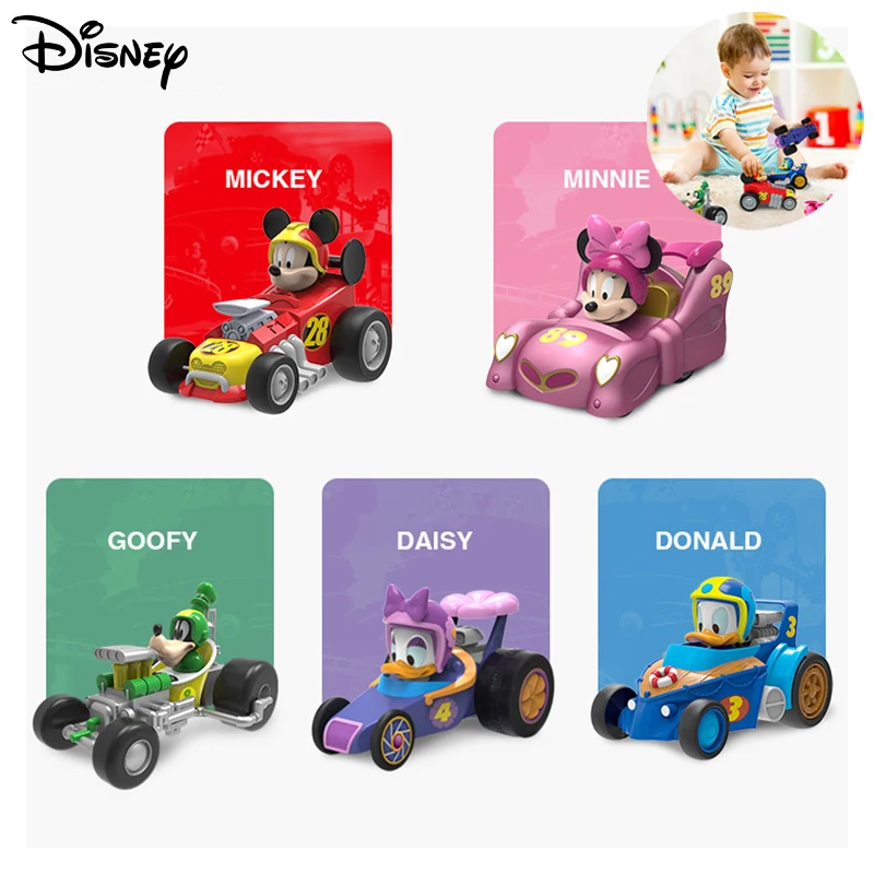 

Disney Mickey Mouse Toy Car Donald Duck Inertial taxiing Toys Daisy Duck Minnie Goofy Children's Toy Car Gift